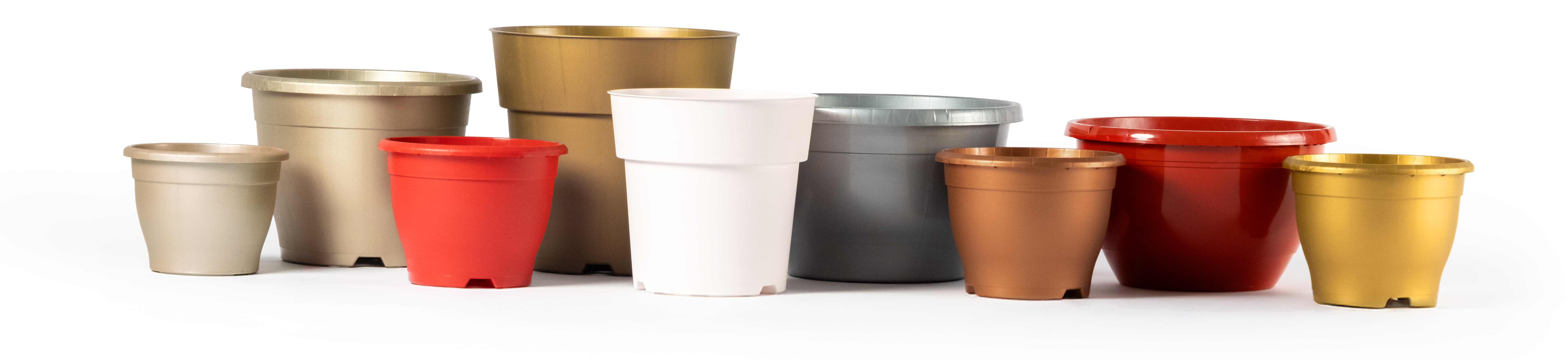 Poinsettia decorative pots